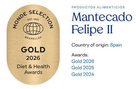 Premios Monde Selection Gold Award Mantecados Felipe II