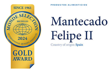 Mantecados Felipe II - Premios Monde Selection - Gold Award